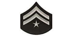 LAPD Police Officer III+1 rank insignia